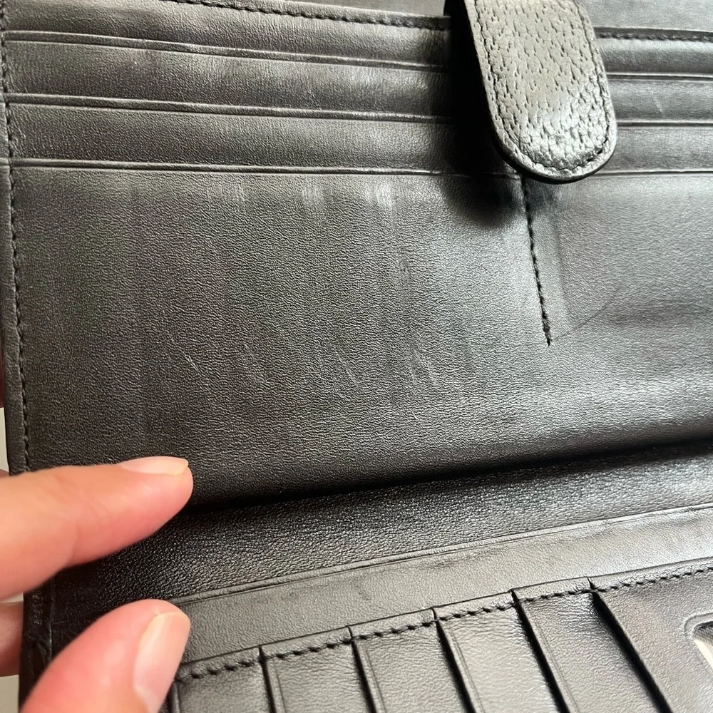 MCM BLACK LEATHER WALLET - Picture 9 of 11